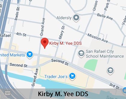 Map image for Options for Replacing Missing Teeth in San Rafael, CA